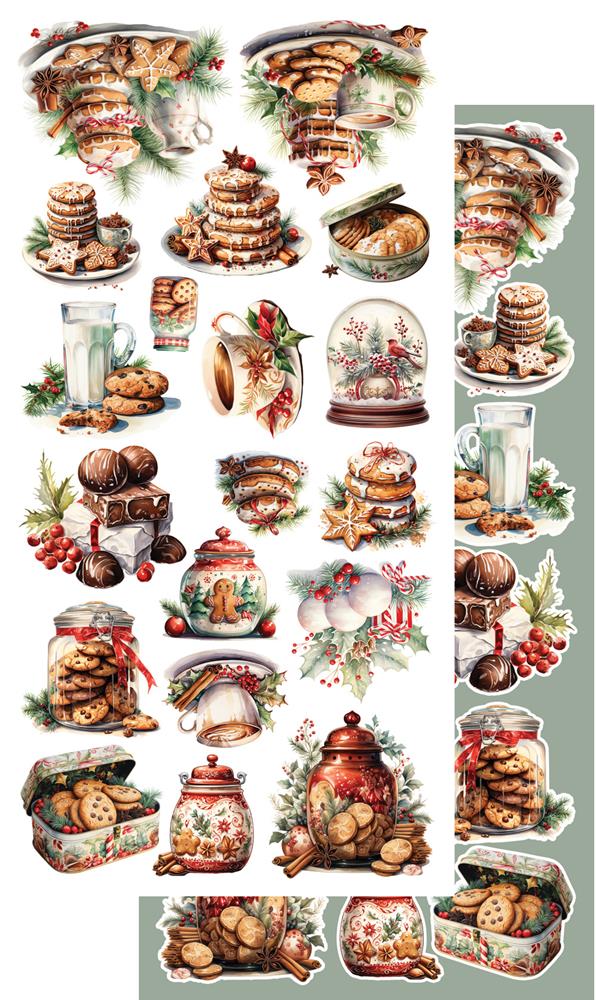 Lot de papiers de découpe Alchemy of art Ho Ho Ho