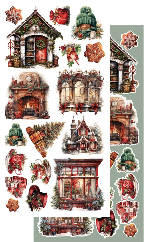 Lot de papiers de découpe Alchemy of art Ho Ho Ho