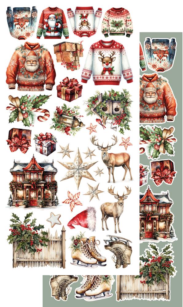 Lot de papiers de découpe Alchemy of art Ho Ho Ho