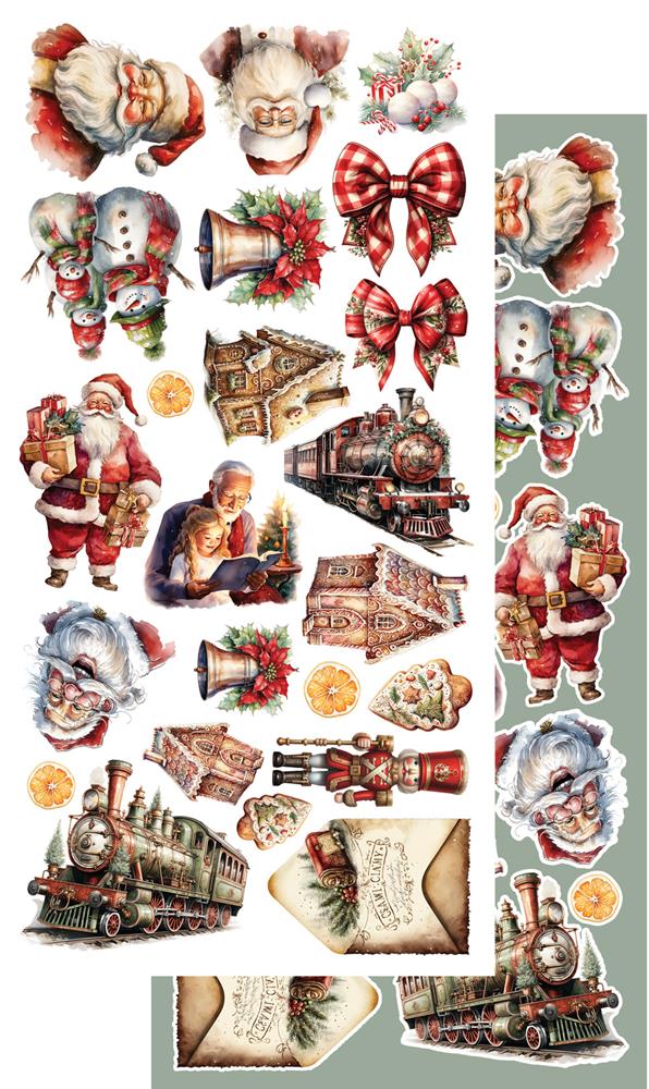 Lot de papiers de découpe Alchemy of art Ho Ho Ho