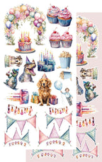 Lot de papiers de découpe Alchemy of art Happy Time