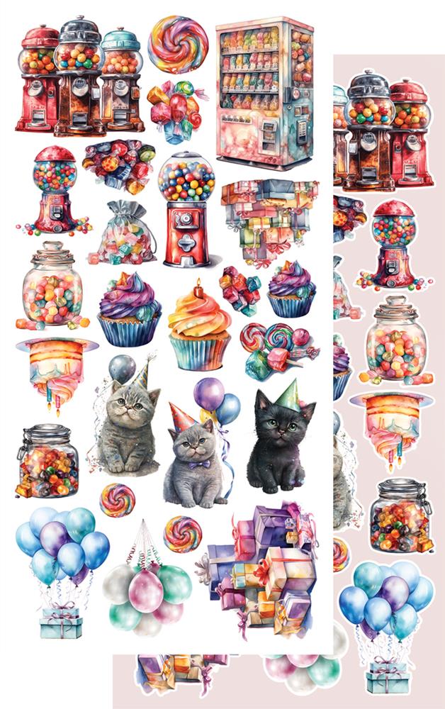Lot de papiers de découpe Alchemy of art Happy Time