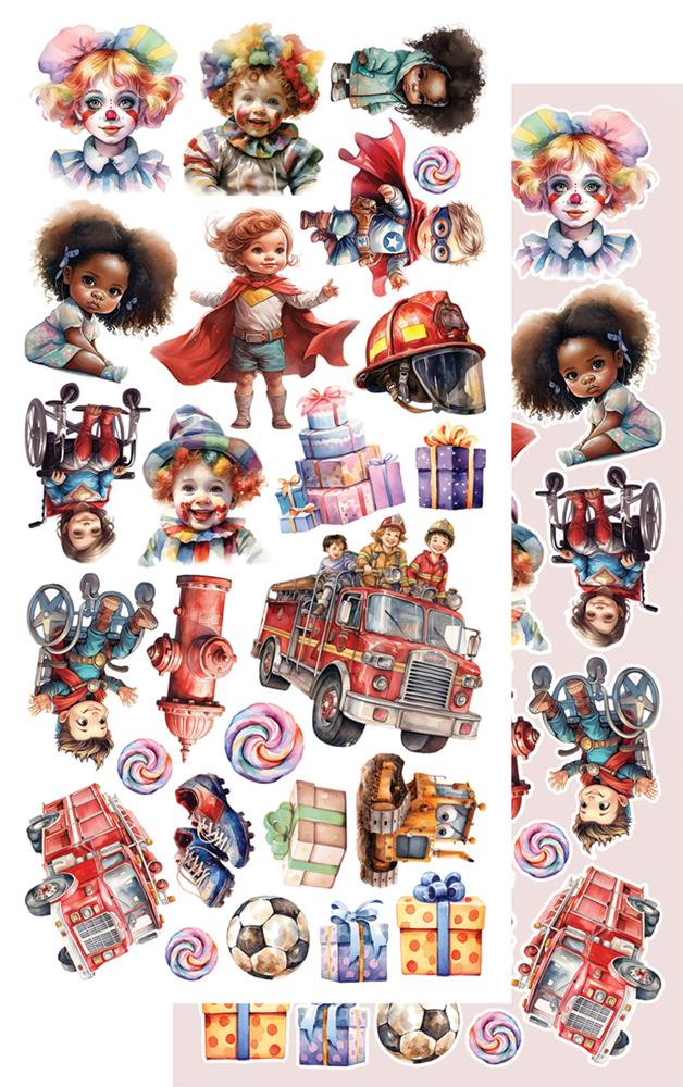 Lot de papiers de découpe Alchemy of art Happy Time
