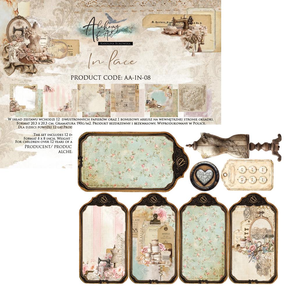 Lot de papiers 20/20 Alchemy of art In Lace