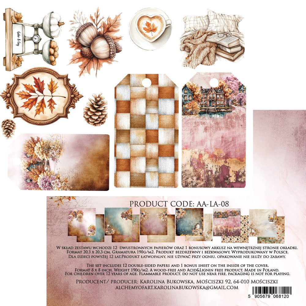 Lot de papiers 20/20 Alchemy of art Lovely Autumn