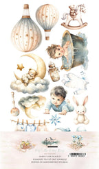 Lot de papiers de découpe Alchemy of art My little baby boy