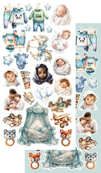 Lot de papiers de découpe Alchemy of art My little baby boy