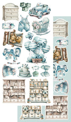 Lot de papiers de découpe Alchemy of art My little baby boy