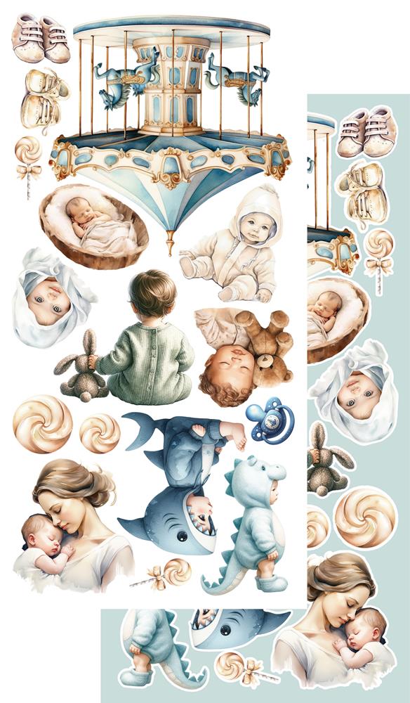 Lot de papiers de découpe Alchemy of art My little baby boy