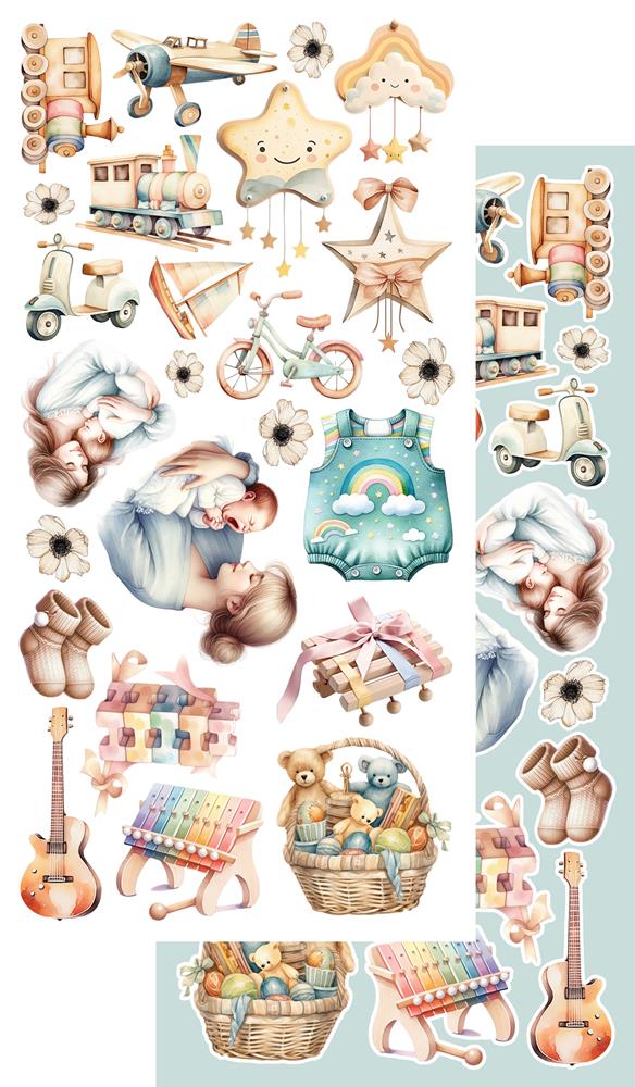 Lot de papiers de découpe Alchemy of art My little baby boy