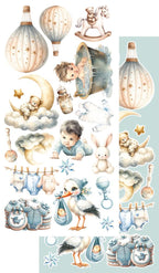 Lot de papiers de découpe Alchemy of art My little baby boy