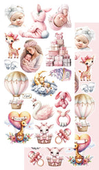 Lot de papiers de découpe Alchemy of art My little baby girl