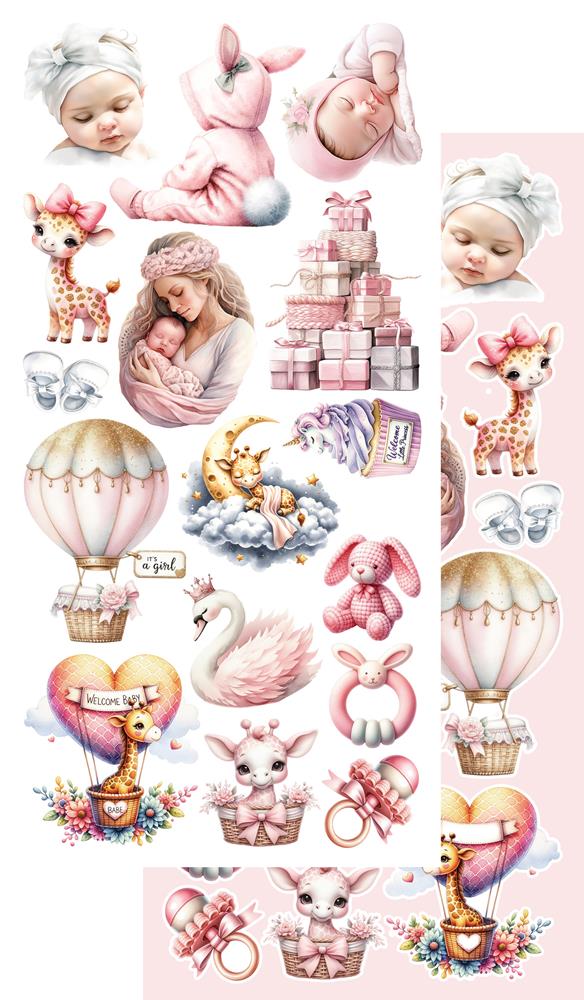 Lot de papiers de découpe Alchemy of art My little baby girl