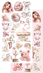 Lot de papiers de découpe Alchemy of art My little baby girl