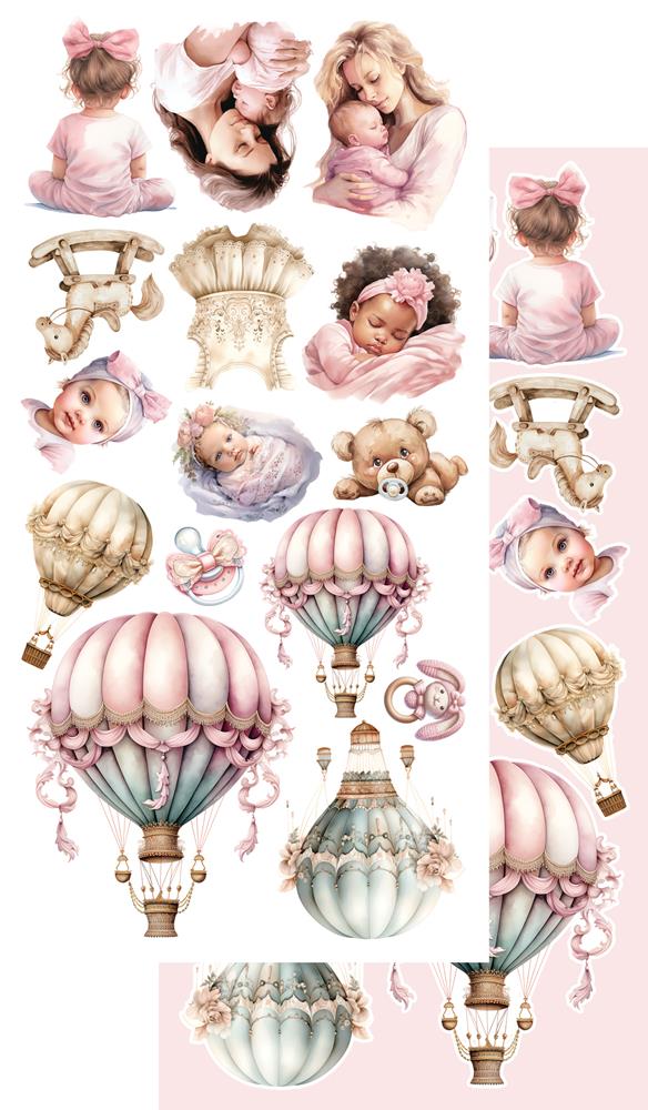 Lot de papiers de découpe Alchemy of art My little baby girl