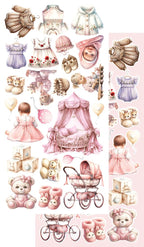 Lot de papiers de découpe Alchemy of art My little baby girl