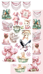 Lot de papiers de découpe Alchemy of art My little baby girl