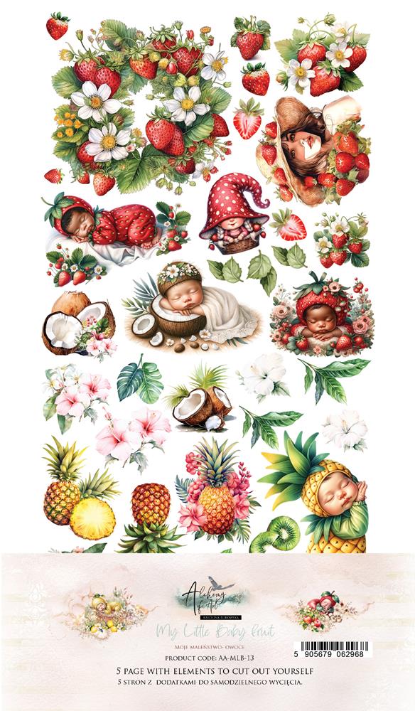 Lot de papiers de découpes Alchemy of art My little baby