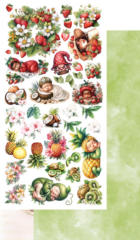 Lot de papiers de découpes Alchemy of art My little baby