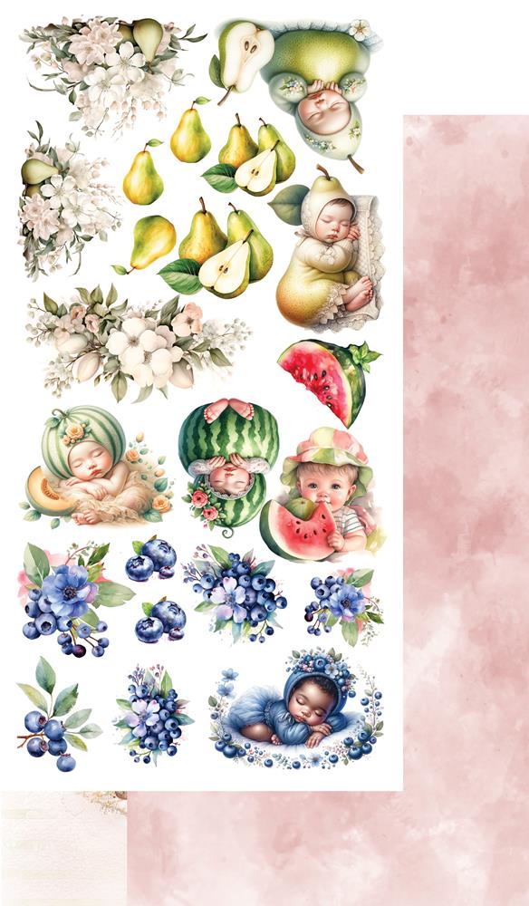 Lot de papiers de découpes Alchemy of art My little baby
