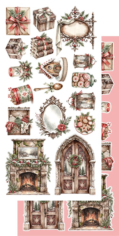Lot de papiers de découpe Alchemy of art The magic of December