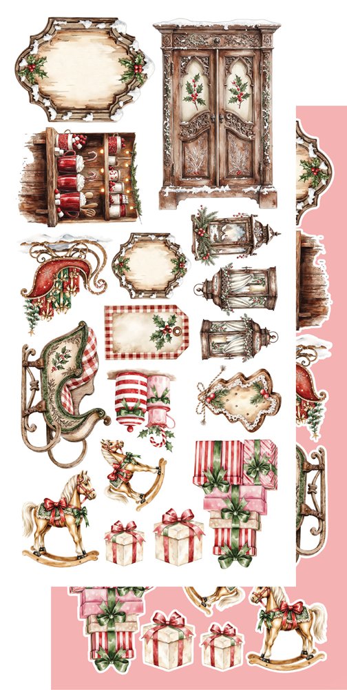 Lot de papiers de découpe Alchemy of art The magic of December