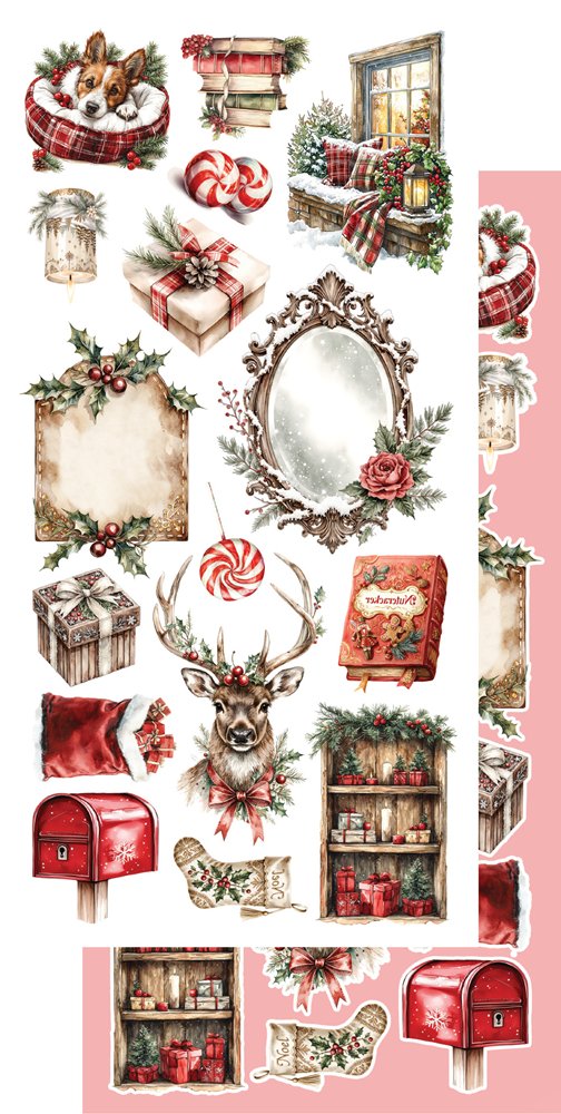 Lot de papiers de découpe Alchemy of art The magic of December