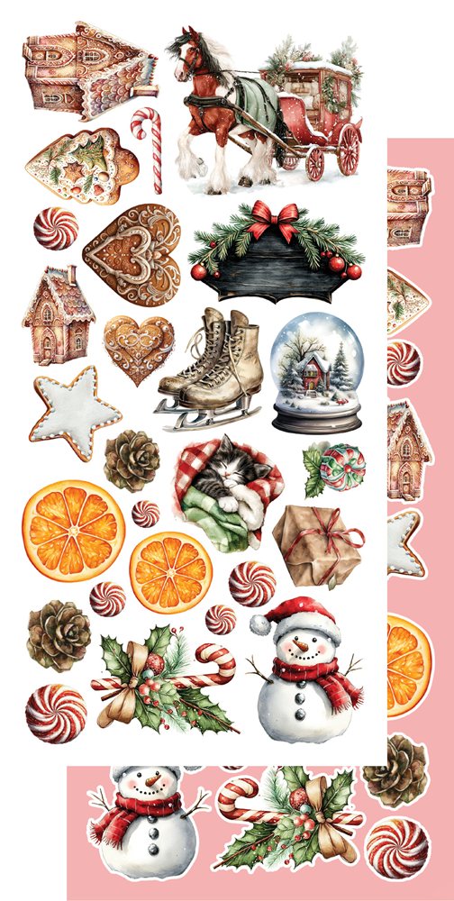 Lot de papiers de découpe Alchemy of art The magic of December