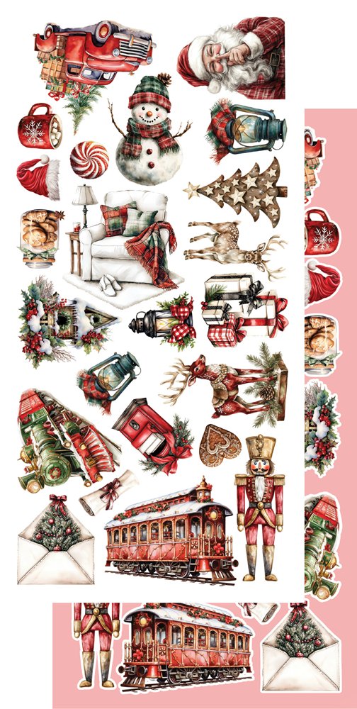 Lot de papiers de découpe Alchemy of art The magic of December