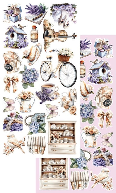 Lot de papiers de découpes Alchemy of Art Memory of Spring
