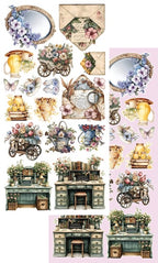 Lot de papiers de découpes Alchemy of Art Memory of Spring