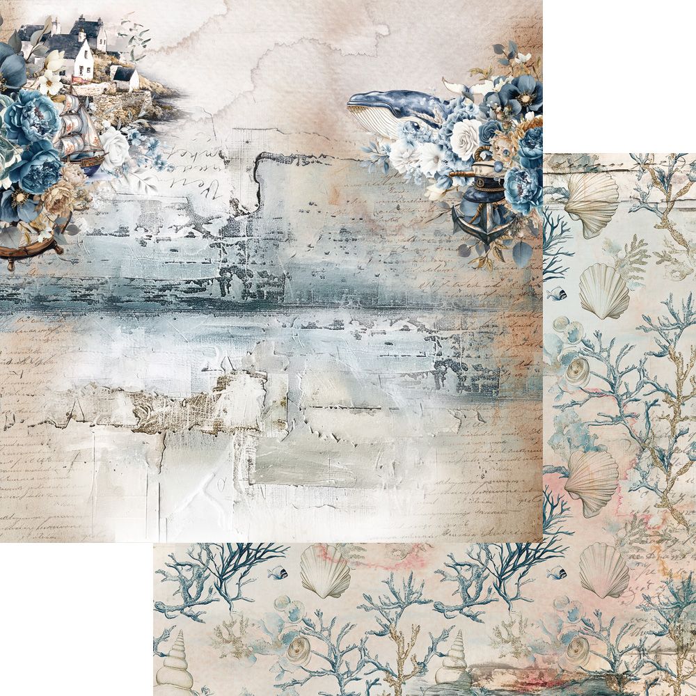 Lot de papiers 20/20 Alchemy of Art collection Ocean blue