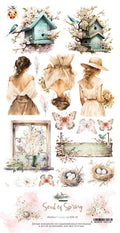 Lot de papiers de découpes Alchemy of art Soul of spring