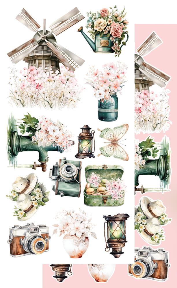 Lot de papiers de découpes Alchemy of art Soul of spring