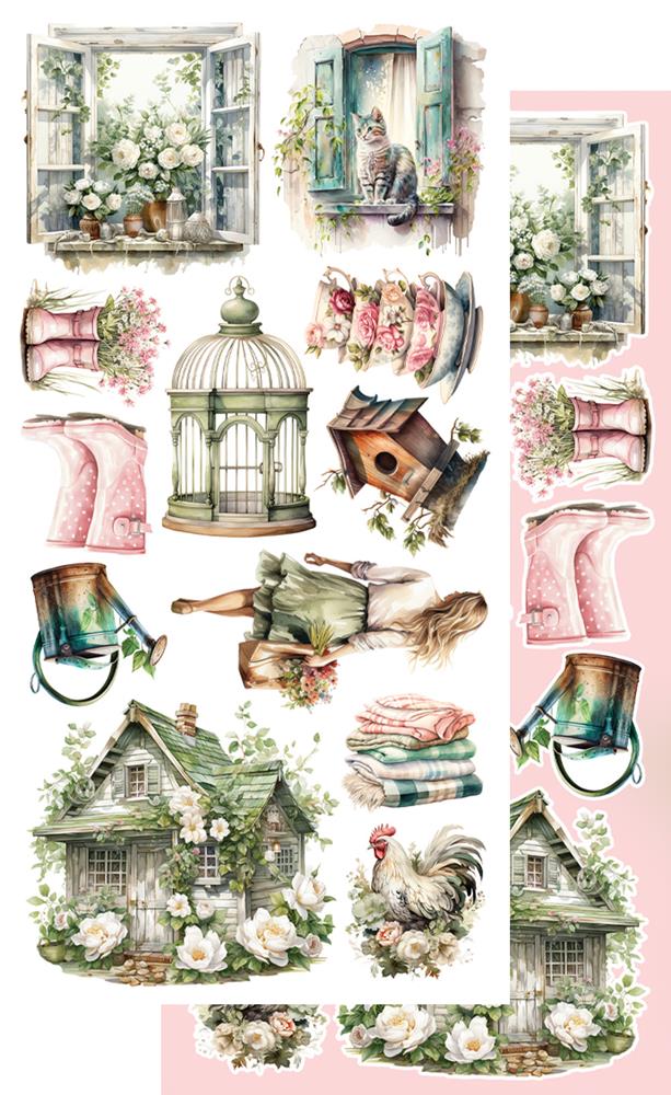 Lot de papiers de découpes Alchemy of art Soul of spring