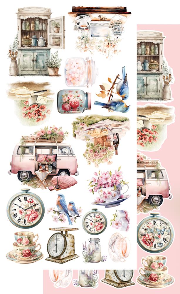 Lot de papiers de découpes Alchemy of art Soul of spring