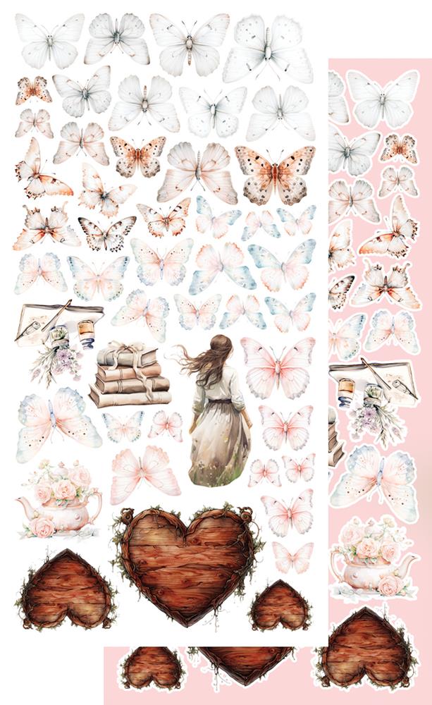Lot de papiers de découpes Alchemy of art Soul of spring