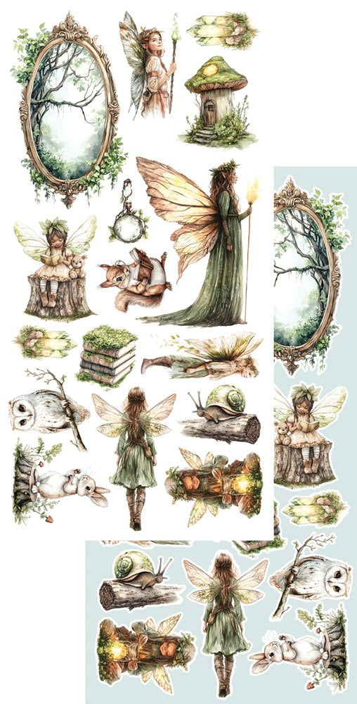 Lot de papiers de découpes Alchemy of art World of Fairies