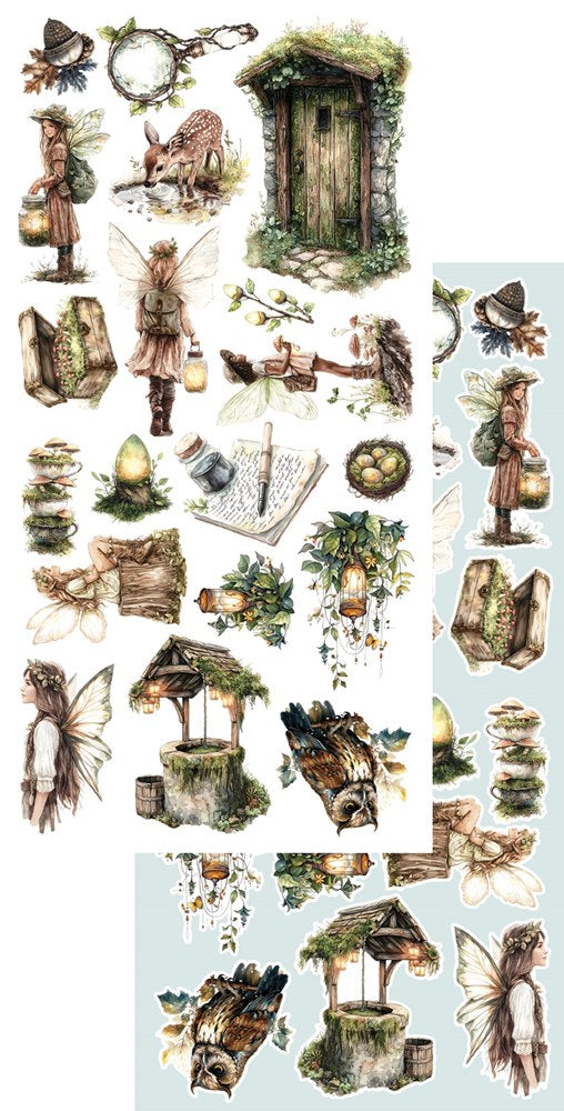 Lot de papiers de découpes Alchemy of art World of Fairies
