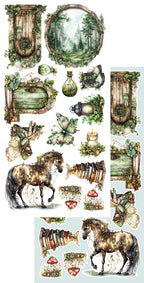 Lot de papiers de découpes Alchemy of art World of Fairies