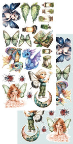 Lot de papiers de découpes Alchemy of art World of Fairies