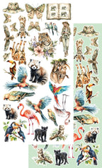 Lot de papiers de découpes Alchemy of art Wild aventures