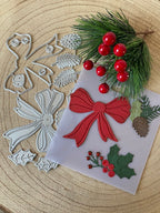 Dies noeud et décors de Noël