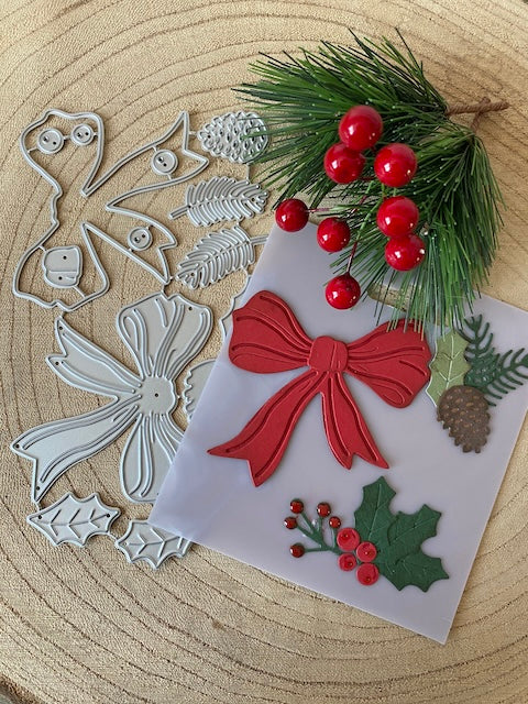 Dies noeud et décors de Noël
