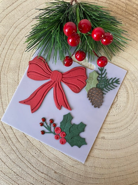 Dies noeud et décors de Noël