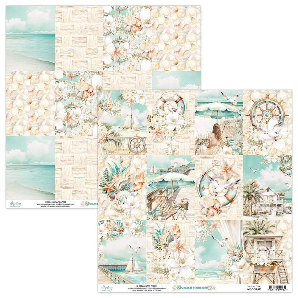 Papier 30/30 collection Coastal Memories de Mintay Papers