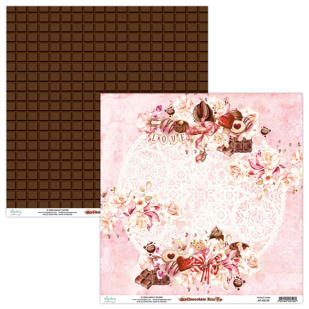 Papier 30/30 collection Chocolate Kiss de Mintay Papers
