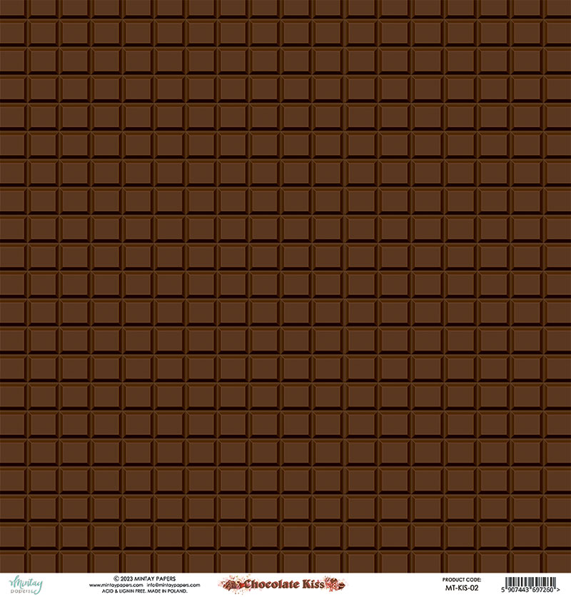 Papier 30/30 collection Chocolate Kiss de Mintay Papers