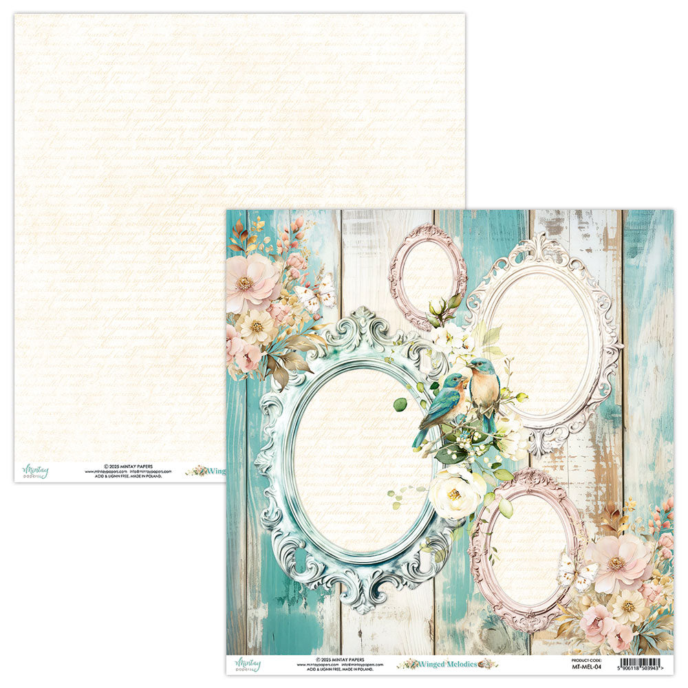 Papier 30/30 collection Winged melodies de Mintay Papers