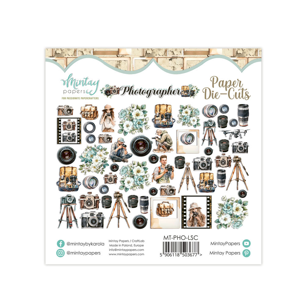 Lot de Die cuts Mintay Papers collection Photographer